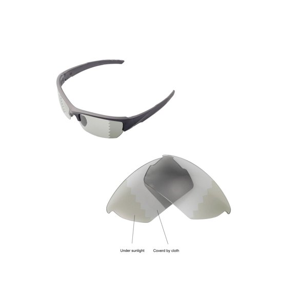 Walleva Transition/Photochromic Polarized Replacement Lenses for Wiley X Valor Sunglasses