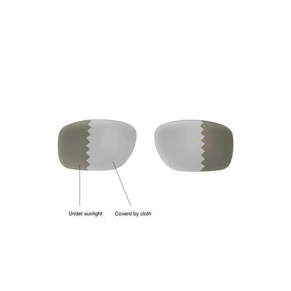 Walleva Transition Polarized Replacement Lenses for Oakley Sliver F OO9246 Sunglasses