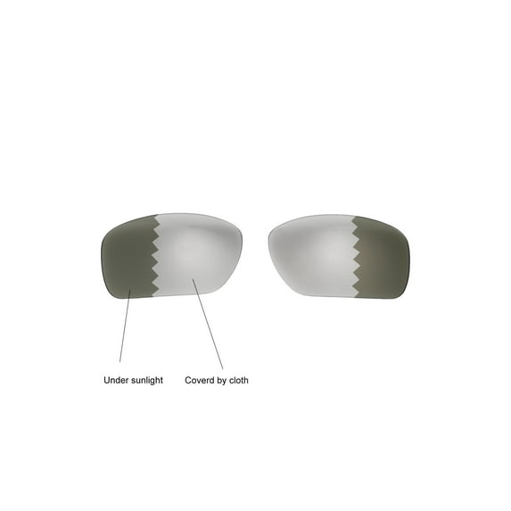 Walleva Transition Polarized Replacement Lenses for Oakley Turbine OO9263 Sunglasses