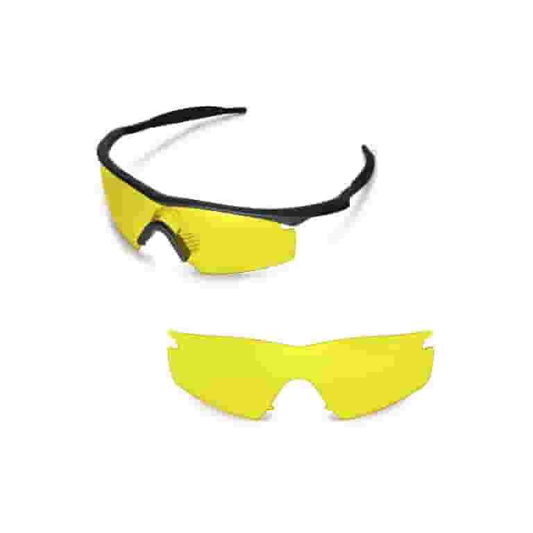 Walleva Polarized Safety Sport Fit Yellow Replacement Lenses For