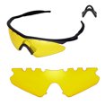 thumbnail image 1 of Walleva Yellow Vented Replacement Lenses And Black Nosepad For Oakley M Frame Sweep Sunglasses, 1 of 5