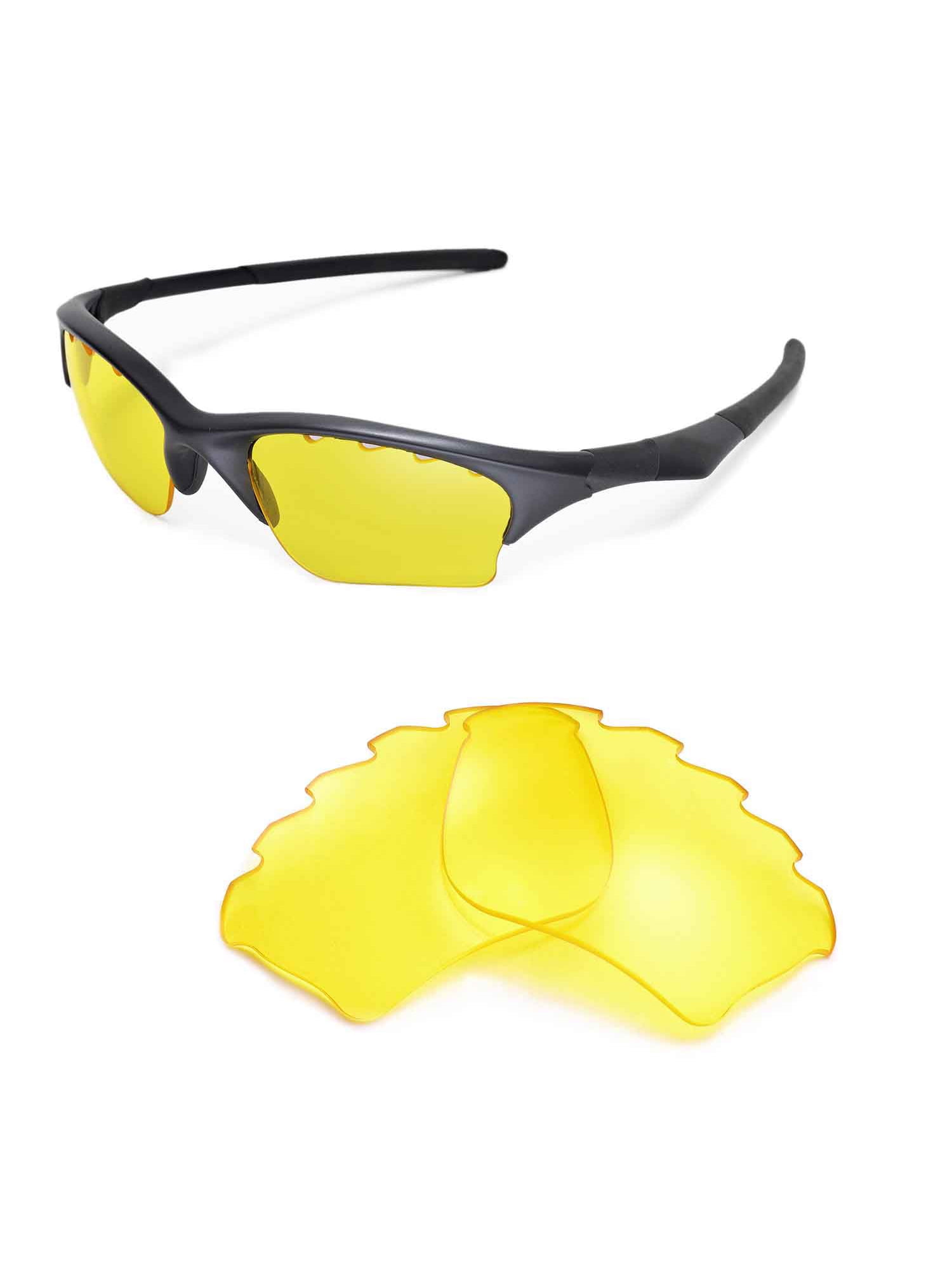 Walleva Clear Vented Replacement Lenses for Oakley Half Jacket XLJ