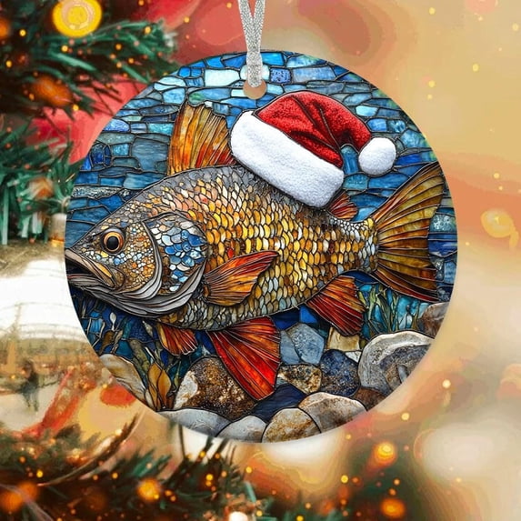 Walleye Fish Custom Ornaments 2025, Walleye Fish Ornament, Walleye Fish Christmas Hanging Decor, Walleye Fish Ornaments for Christmas Tree. xbcawq (Walleye Fish 13)