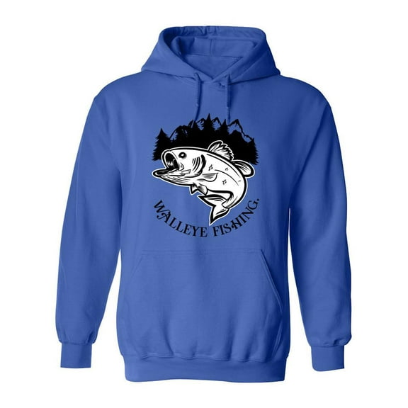 Walleye Fishing Hoodie Women -SPIdeals Designs, Female Large