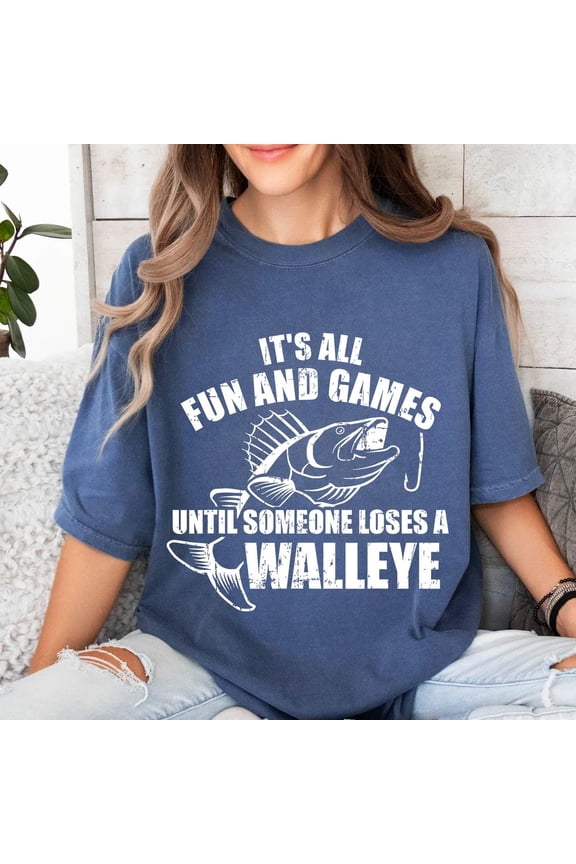 Walleye Fishing T-Shirt: Angler Gift TSHIRT All Size S-5XL