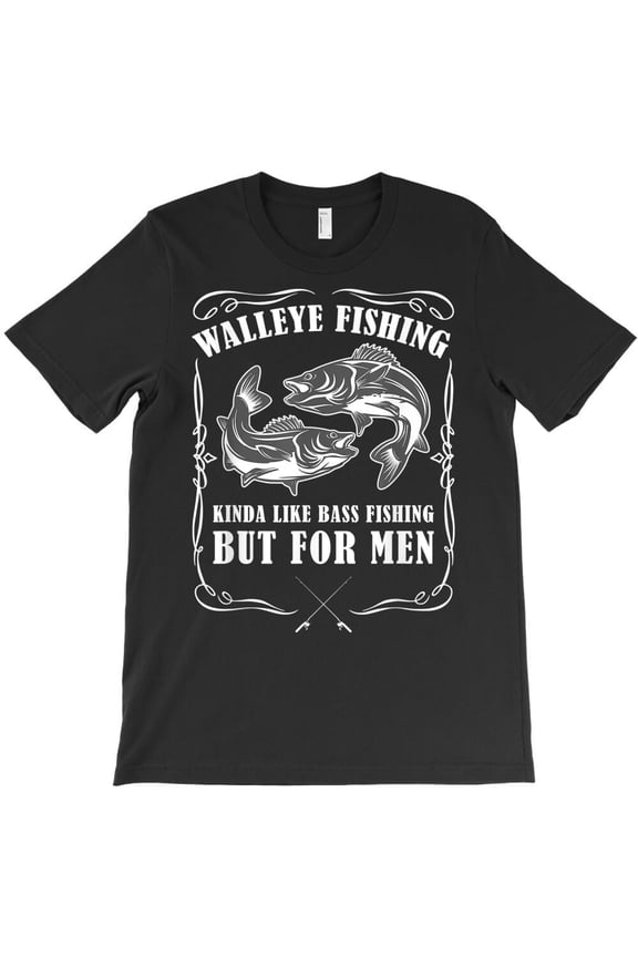 Walleye Fishing Themed Funny Angler Hobby Gift for a Fisherman Hunter K765 Unisex T-Shirt – Extended Sizes Up to 5XL