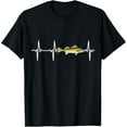 thumbnail image 1 of Walleye Heartbeat For Freshwater Fish Fishing Lovers T-ShirtMen and women, Black T-shirt, size: Extra large, 1 of 4