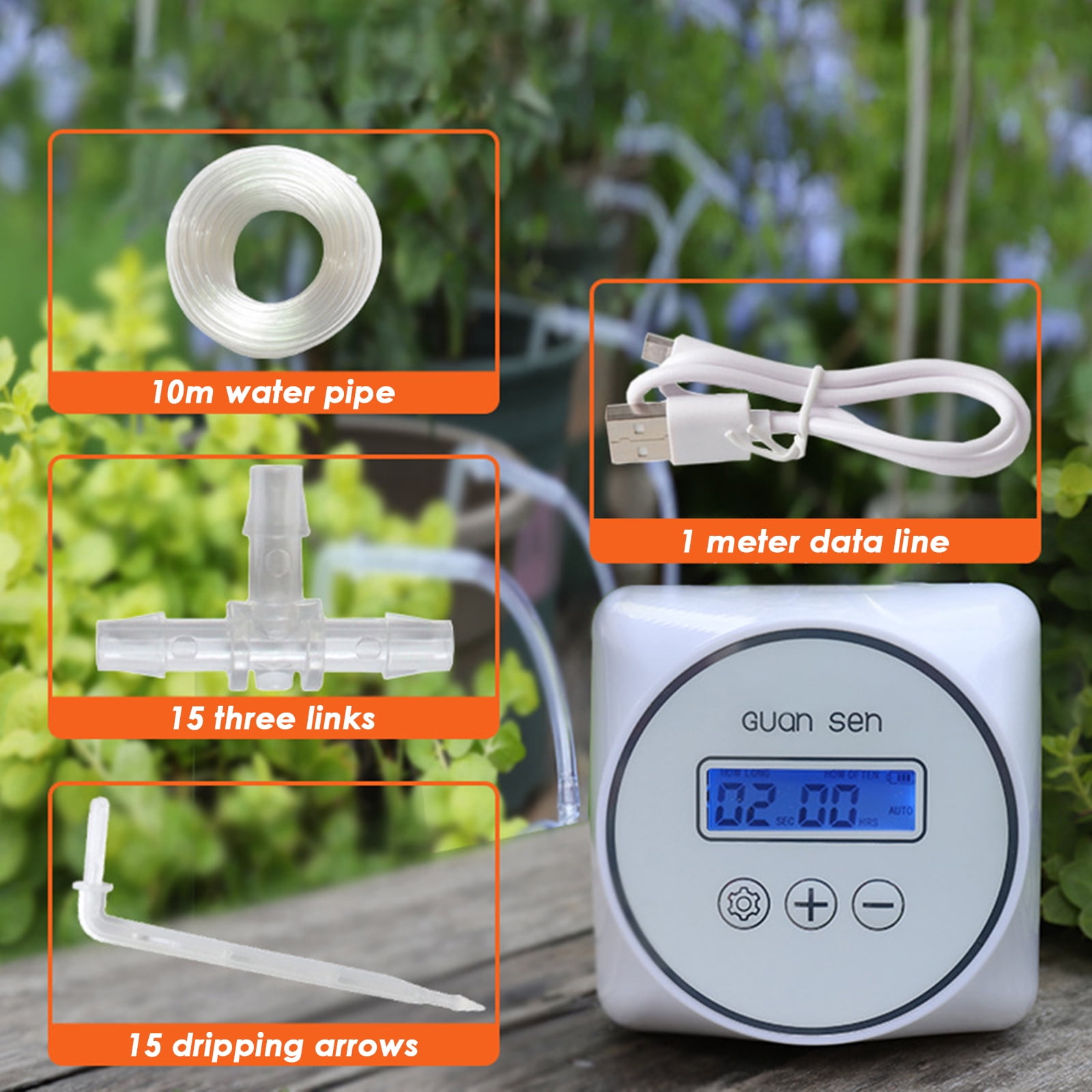 Wallfire DIY Automatic Drip Irrigation Kit Self Watering System with 30