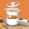 thumbnail image 1 of Wallfire Electric Hot Pot,2L Electric Cooker Steamer, Multifunctional Non-stick Pan,Suitable For Ramen, Steak, Egg,Rice, Oatmeal, Soup Smart Button,White, 1 of 7