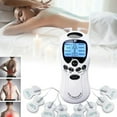 thumbnail image 1 of Wallfire TENS Unit Electronic Pulse Massager for Electrotherapy Pain Therapy Muscle Stimulator Massager, 8 Modes and 4 Pads, Electric Massager for for Shoulder Neck Back Waist Legs Feet,White, 1 of 10