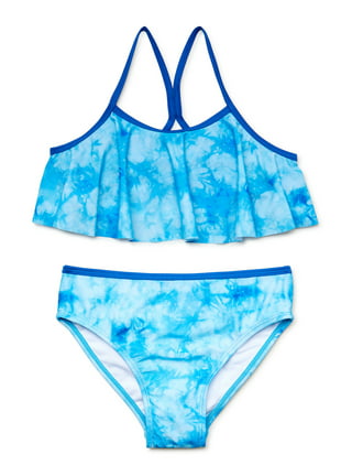 SDJMa Girls Holiday Cute Tie-dye Print Bikini Set Two Piece Swimsuit  Bathing Suit