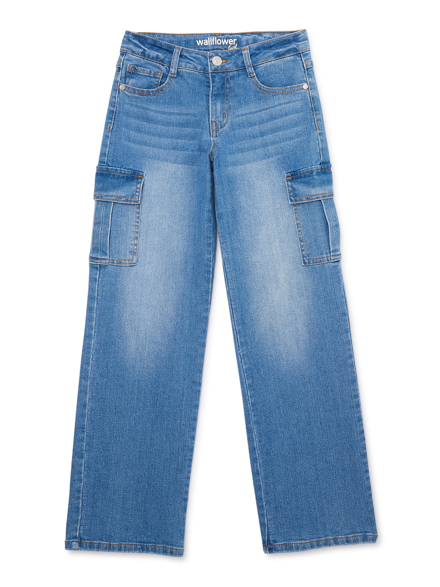 Wallflower Girls Wide-Leg Jeans with Pork Chop Pockets, Sizes 7-16 ...