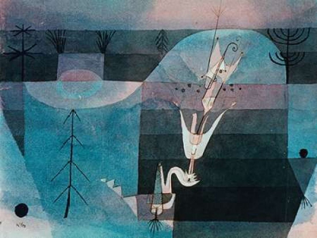 Wallflower (detail) Canvas Art - Paul Klee (22 x 28)