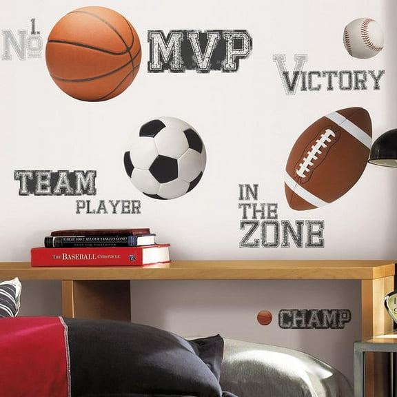 Wallhogs All Star Sports Cutout Wall Decal