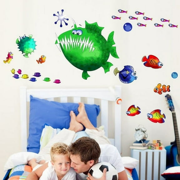 Wallhogs Angler Fish Multi-Pack Wall Decal