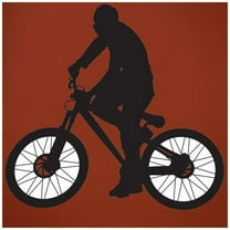Wallhogs BMX Silhouette II Cutout Wall Decal