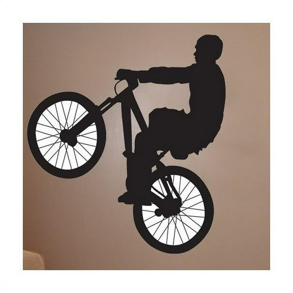 Wallhogs BMX Silhouette III Cutout Wall Decal