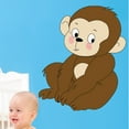 thumbnail image 1 of Wallhogs Baby Monkey Cutout Wall Decal, 1 of 2