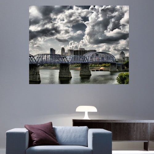 Wallhogs Batie's Purple People Bridge Glossy Poster