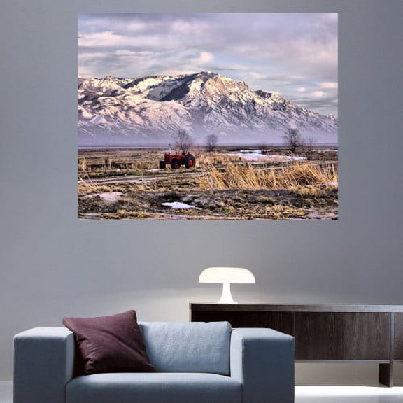 Wallhogs Batie's Rocky Mountain Tractor Glossy Poster