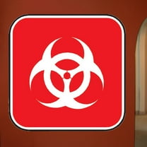 Wallhogs Biohazard II Sign Wall Decal