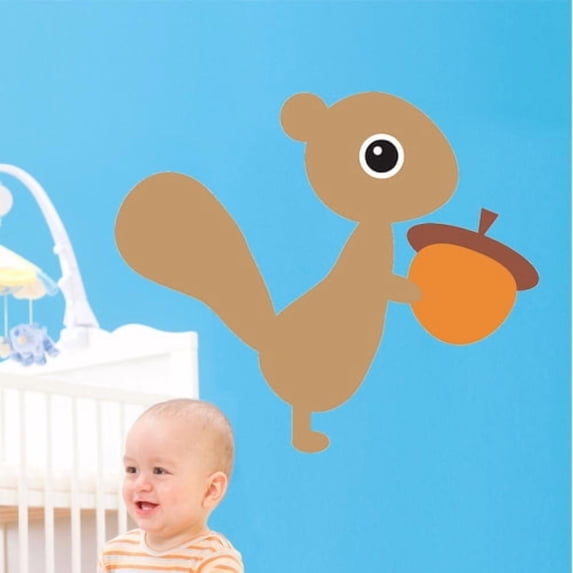 Wallhogs Bui Squirrel Cutout Wall Decal