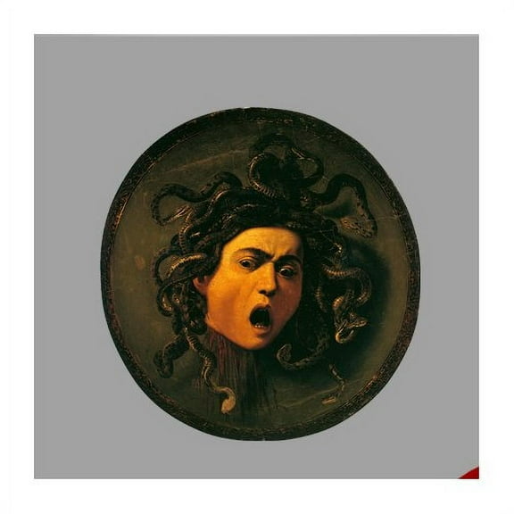 Wallhogs Caravaggio Head of Medusa Cutout Wall Decal