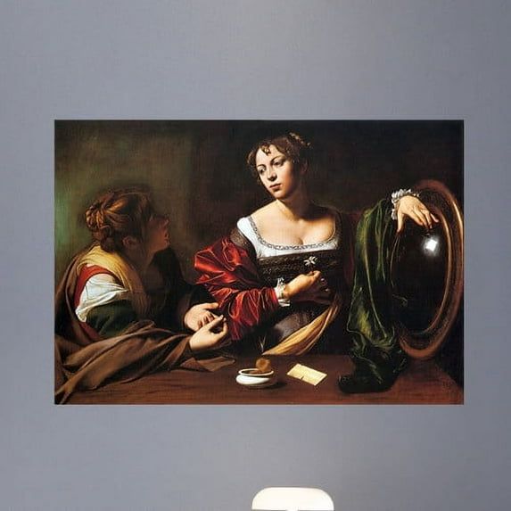 Wallhogs Caravaggio Martha and Mary Magdalene (1595) Wall Mural