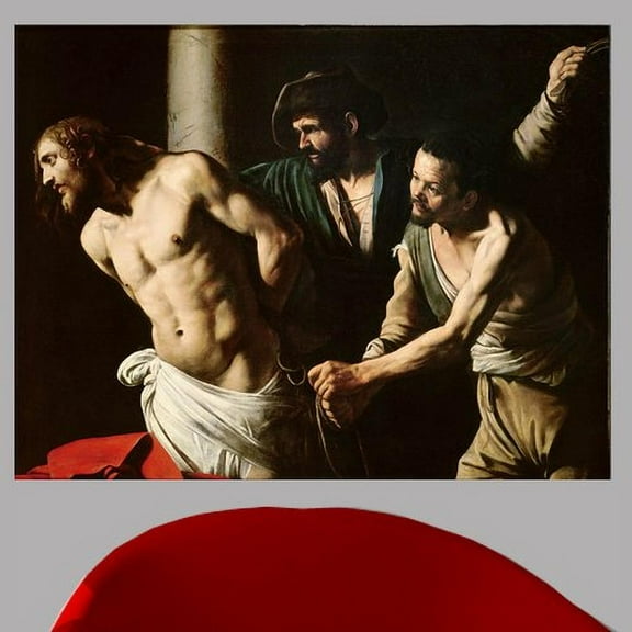 Wallhogs Caravaggio The Flagellation of Christ (1605) Wall Mural