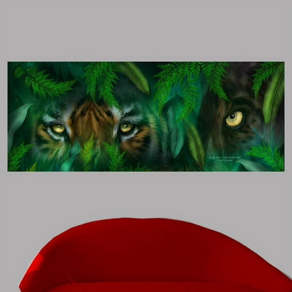 Wallhogs Cavalaris Jungle Eyes Tiger and Panther Wall Mural
