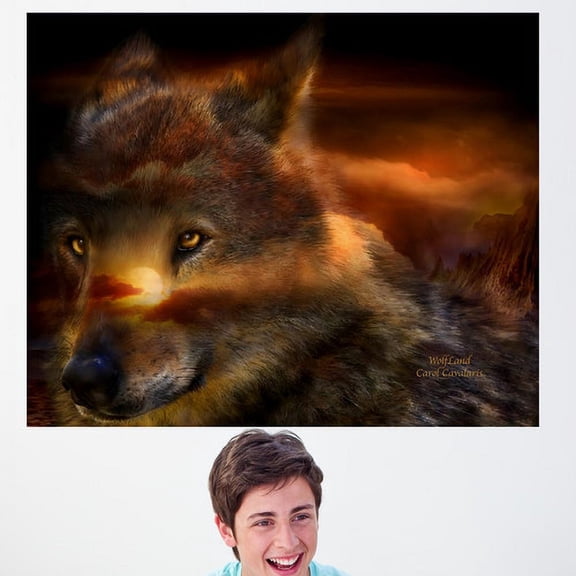 Wallhogs Cavalaris WolfLand Wall Mural