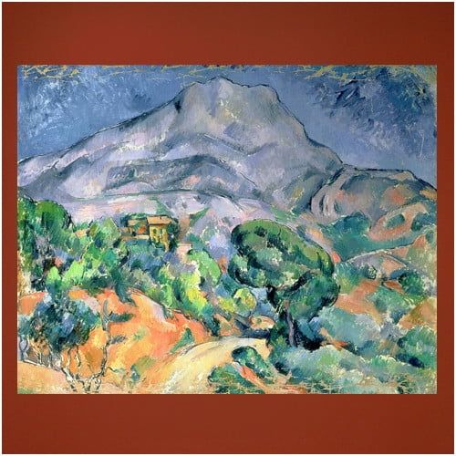 Paul Cezanne Mont Sainte-Victoire Blue Green Wall Decal