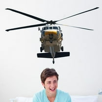 Wallhogs Chibi LACoFD Copter 19 Front View Cutout Wall Decal