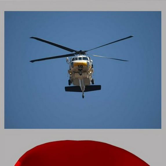 Wallhogs Chibi LACoFD Copter 19 Wall Mural