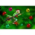 thumbnail image 1 of Wallhogs Christmas Frog II Wall Mural, 1 of 2