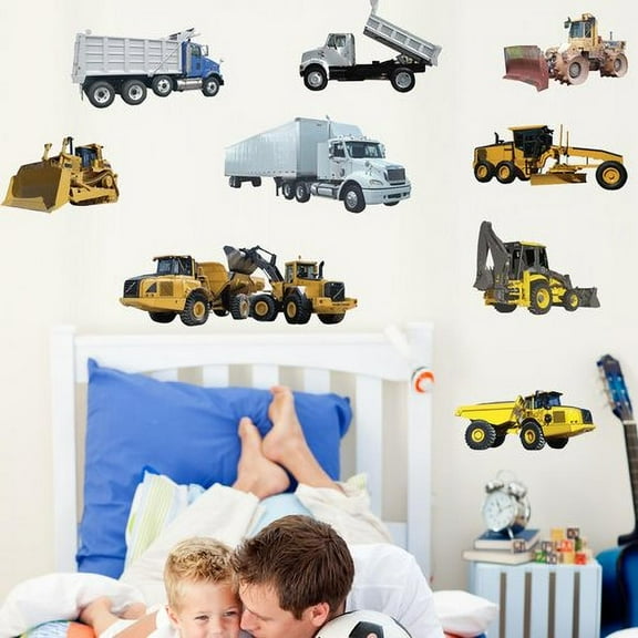 Wallhogs Construction Vehicles Multi-Pack Wall Decal