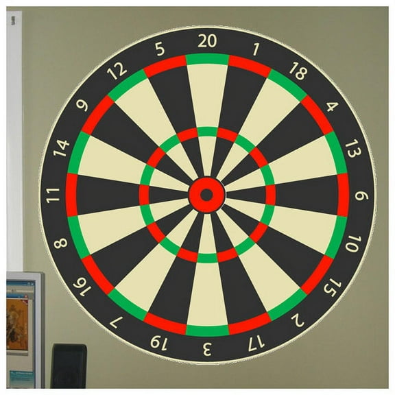 Wallhogs Dart Board Cutout Wall Decal