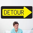 thumbnail image 1 of Wallhogs Detour Wall Decal, 1 of 2
