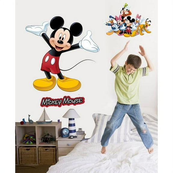 Wallhogs Disney Mickey and Friends Mickey Mouse Cutout Wall Decal