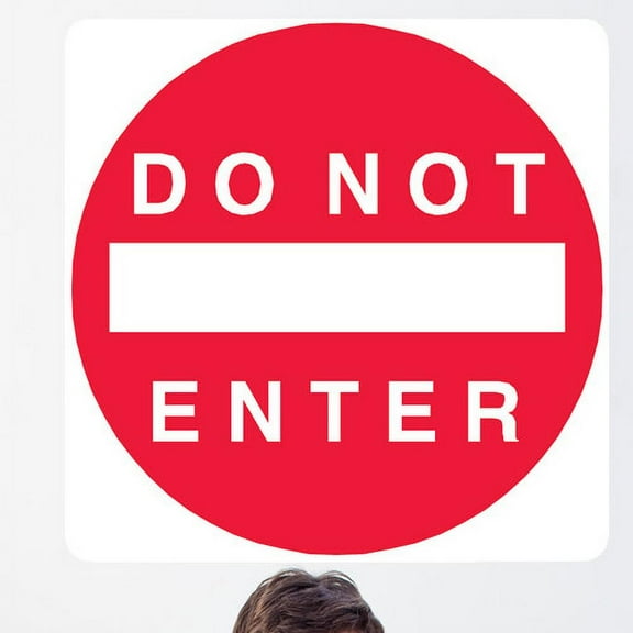 Wallhogs Do Not Enter Sign Wall Decal