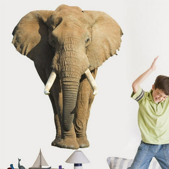 Wallhogs Elephant III Cutout Wall Decal