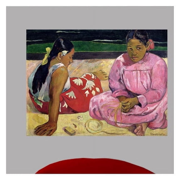 Wallhogs Gauguin Women of Tahiti on The Beach (1891) Wall Mural