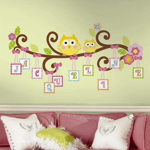 Wallhogs Giant Scroll Tree Letter Branch Wall Decal