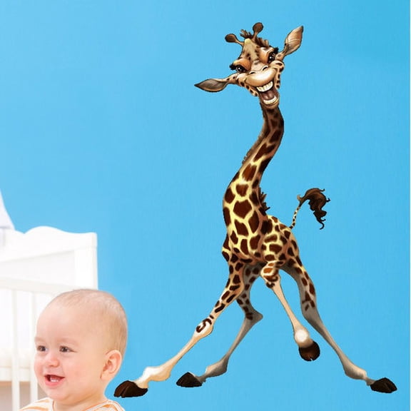 Wallhogs Giraffe Cutout Wall Decal