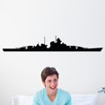 thumbnail image 1 of Wallhogs Haynes Battleship II Silhouette Cutout Wall Decal, 1 of 2