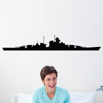Wallhogs Haynes Battleship II Silhouette Cutout Wall Decal