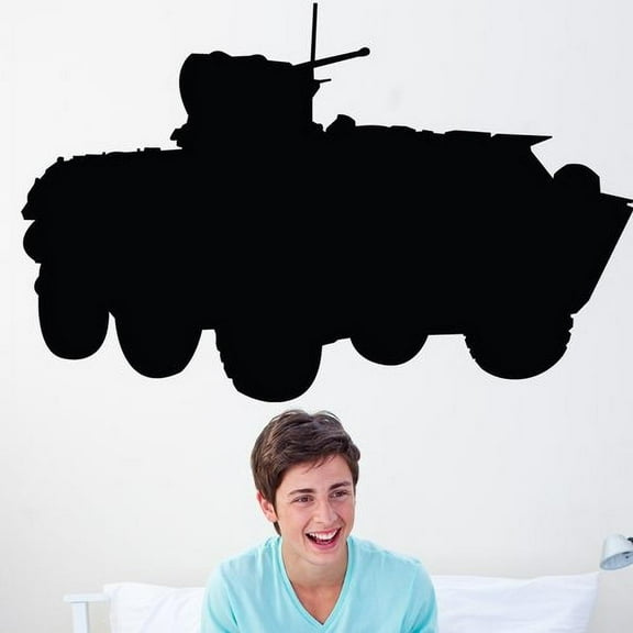 Wallhogs Haynes Military Armored Vehicle Silhouette Cutout Wall Decal