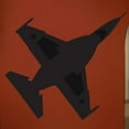 thumbnail image 1 of Wallhogs Haynes Silhouette Jet (F16 Falcon) VIII Cutout Wall Decal, 1 of 2