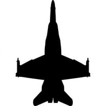 Wallhogs Haynes Silhouette Jet (F18 Hornet) V Cutout Wall Decal