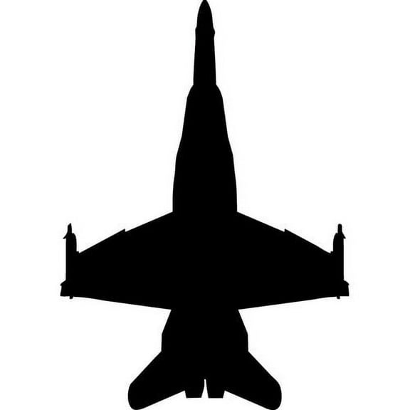 Wallhogs Haynes Silhouette Jet (F18 Hornet) V Cutout Wall Decal
